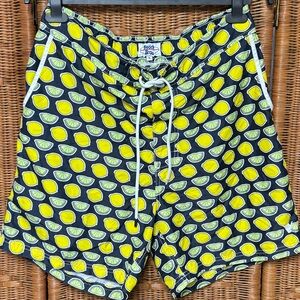 Beach Bros Lemon & Lime Swim Trunks Men’s Size XL